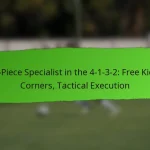 Defensive Midfielder in the 4-1-3-2: Ball recovery, Shielding defence, Tactical awareness